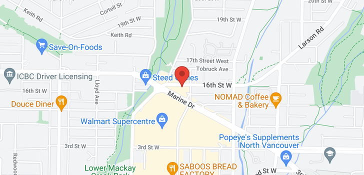 map of 204 935 W 16TH STREET